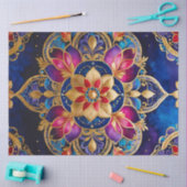 ビザンチンカラフルジュエルアートティッシュペーパー 薄葉紙 (クラフト)