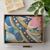 ビザンチンカラフルジュエルアートティッシュペーパー 薄葉紙 (ギフト)