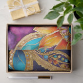 ビザンチンカラフルジュエルアートティッシュペーパー 薄葉紙 (ギフト)