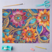 ビザンチンカラフルジュエルアートティッシュペーパー 薄葉紙 (クラフト)