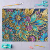 ビザンチンカラフルジュエルアートティッシュペーパー 薄葉紙 (クラフト)