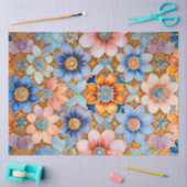 ビザンチンカラフルジュエルアートティッシュペーパー 薄葉紙 (クラフト)