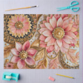 ビザンチンカラフルジュエルアートティッシュペーパー 薄葉紙 (クラフト)