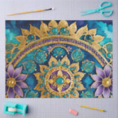 ビザンチンカラフルジュエルアートティッシュペーパー 薄葉紙 (クラフト)