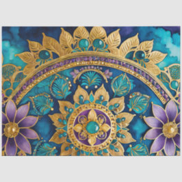 ビザンチンカラフルジュエルアートティッシュペーパー 薄葉紙