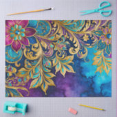 ビザンチンカラフルジュエルアートティッシュペーパー 薄葉紙 (クラフト)