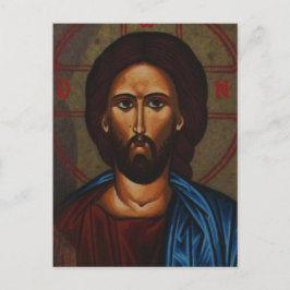ビザンチンギリシャ正統のアイコンJESUS CHRIST ポストカード