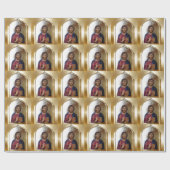 ビザンチンスタイルキリストパントクリエーターのアイコン ラッピングペーパー (フラット)