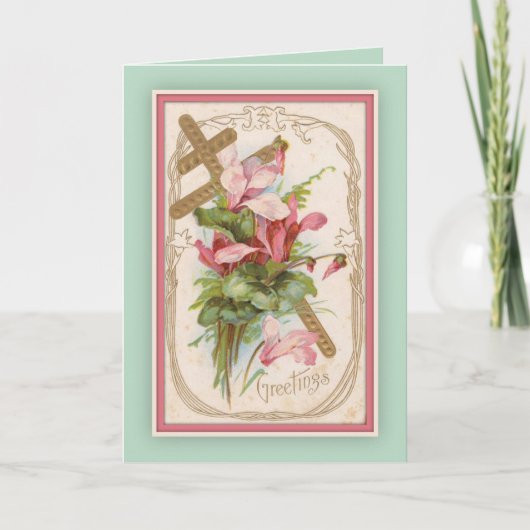 ビザンチンスラヴォニックカトリックパスチャイースター シーズンカード (正面)