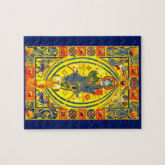 ビザンチンフォークアートイエス ジグソーパズル (横)