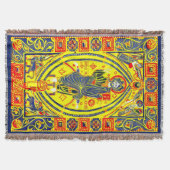 ビザンチンフォークアートイエス スローブランケット (正面)