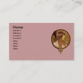 ビザンチンブルネットミュシャ 名刺 (裏面)