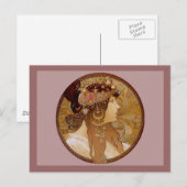 ビザンチンブルネット， 1897 ポストカード (正面/裏面)