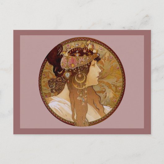 ビザンチンブルネット， 1897 ポストカード (正面)