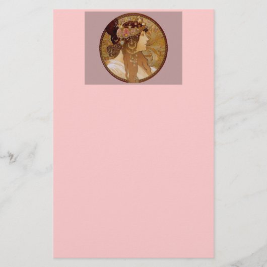 ビザンチンブルネット, 1897 便箋 (正面)