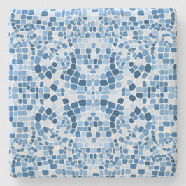 ビザンチンブルーモザイク ストーンコースター