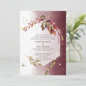 ビザンチンベロタールクラウニング結婚ズフローラクロス 招待状 (スタンド正面)