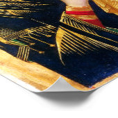 ビザンチンヴァージンメアリと子供のアイコンクリスマス ポスター (角)