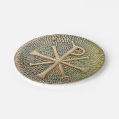 ビザンチン十字シンボル金属メダリオンの歴史anc ペーパープレート (アングル)