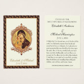 ビザンチン正統の東結婚礼儀聖カード (正面&裏面)