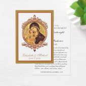 ビザンチン正統の東結婚礼儀聖カード (デスク)