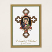 ビザンチン正統の東結婚礼儀聖カード (正面)