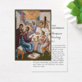 ビザンチン正統イースター結婚ライトの神聖カード (デスク)