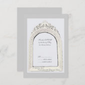 ビザンチン縁どRSVP 出欠カード (正面/裏面)