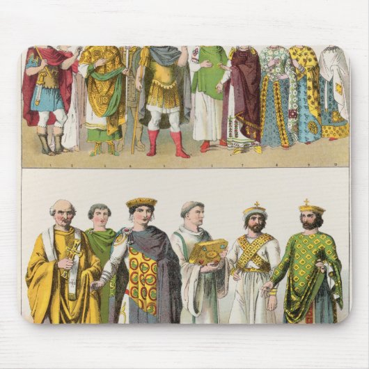 ビザンチン裁判所の服 マウスパッド (正面)