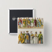 ビザンチン裁判所の服 缶バッジ (正面&裏面)