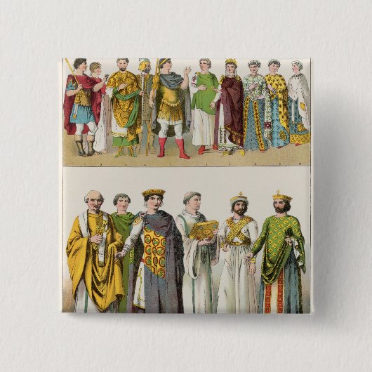 ビザンチン裁判所の服 缶バッジ (正面)