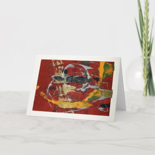 ビザンチン金ゴールドホリデーグリーティングカード シーズンカード (正面)