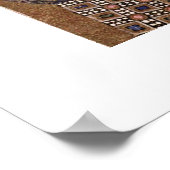 ビザンチン・モサイシストによって即位したキリスト ポスター (角)