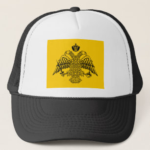 ビザンツ帝国の旗のTシャツ キャップ