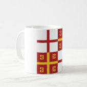 ビザンツ帝国の旗 コーヒーマグカップ (正面左)