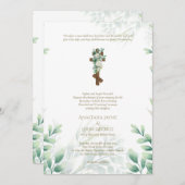 ビザンティン式 戴冠式 結婚式 十字架 招待状 (正面/裏面)