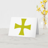 ビザンティン ゴールドクロス カード (黄色い花)