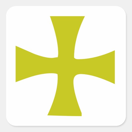 ビザンティン ゴールドクロス スクエアシール (正面)