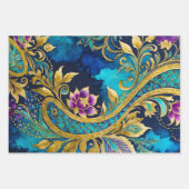 ビザンテカラフルンアートラッピング紙シート ラッピングペーパーシート (正面3)