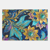 ビザンテカラフルンアートラッピング紙シート ラッピングペーパーシート (正面2)