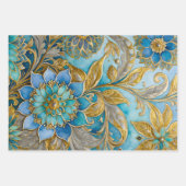 ビザンテカラフルンアートラッピング紙シート ラッピングペーパーシート (正面2)