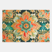 ビザンテカラフルンアートラッピング紙シート ラッピングペーパーシート (正面)