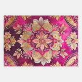 ビザンテカラフルンアートラッピング紙シート ラッピングペーパーシート (正面)