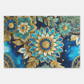 ビザンテカラフルンアートラッピング紙シート ラッピングペーパーシート (正面2)