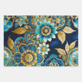 ビザンテカラフルンアートラッピング紙シート ラッピングペーパーシート (正面)