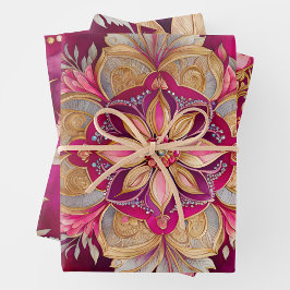 ビザンテカラフルンアートラッピング紙シート ラッピングペーパーシート