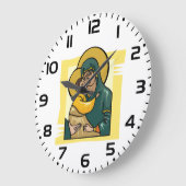 ビザンテモダンンヴァージンマリアと子供の宗教 ラージ壁時計 (傾斜)