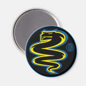 ビシオンインター – ブラックマグネット マグネット (正面/裏面)