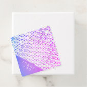 ビシャモンの亀甲の着物の模様　ありがとうメッセージタグ フェイバータグ (インサイチュ)