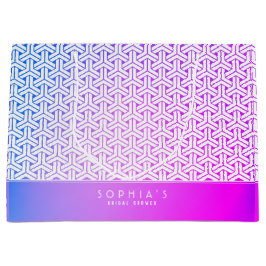 ビシャモンの亀甲柄 日本の着物 ギフトバッグ